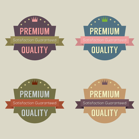 Set of Vintage Retro Badgeのイラスト素材