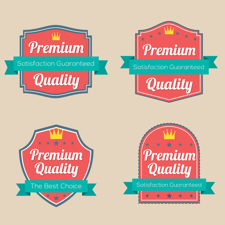 Set of Vintage Retro Badgeのイラスト素材