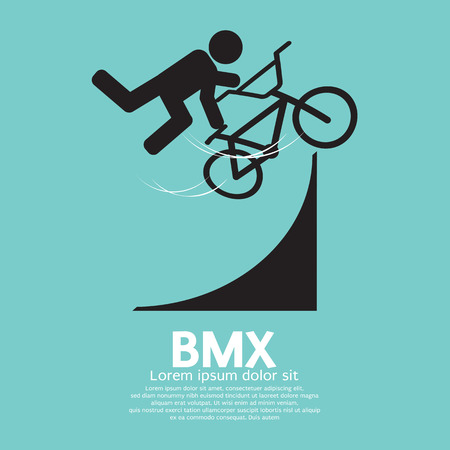 BMX Bicycle Sign のイラスト素材