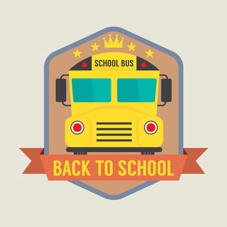 Back to School Badge Illustration
