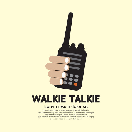 Walkie Talkie In Hand Illustrationのイラスト素材