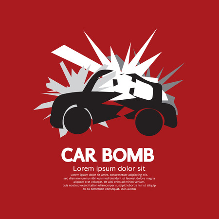Car Bomb Graphic Vector Illustrationのイラスト素材