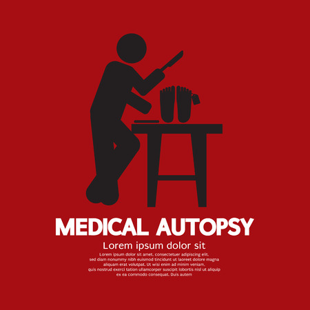 Medical Autopsy Graphic Vector Illustrationのイラスト素材
