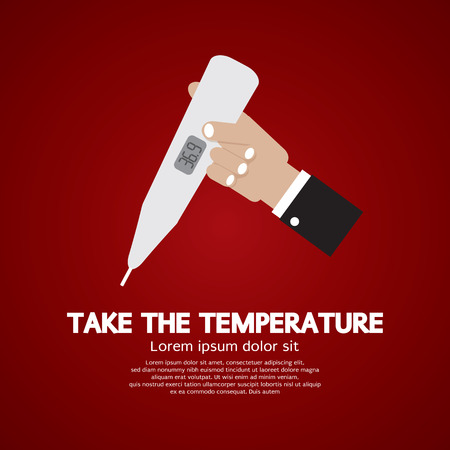 Take The Temperature Vector Illustrationのイラスト素材