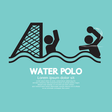 Water Polo Sport Sign Vector Illustrationのイラスト素材
