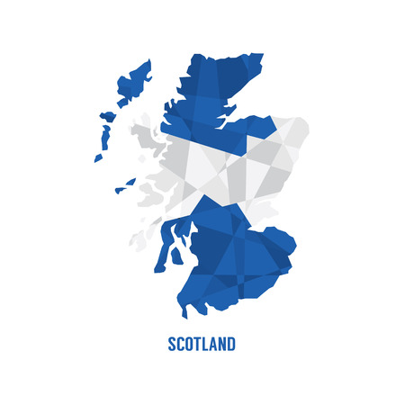 Map of Scotland Vector Illustrationのイラスト素材