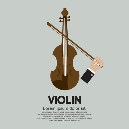 Violin Stringed Musical Instrument Vector Illustrationのイラスト素材