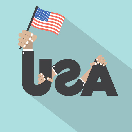Made in USA Single Badge Vector Illustrationのイラスト素材