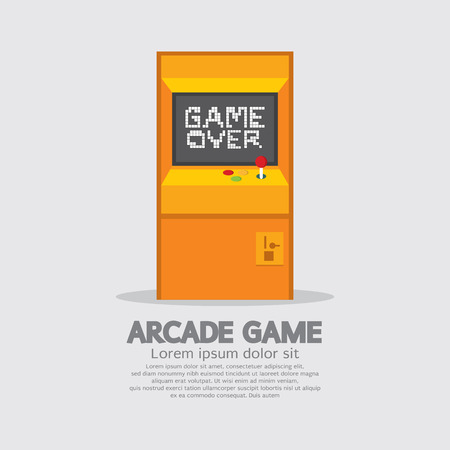 Arcade Machine Vector Illustrationのイラスト素材