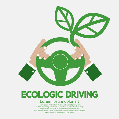 Ecologic Driving Concept Vector Illustrationのイラスト素材