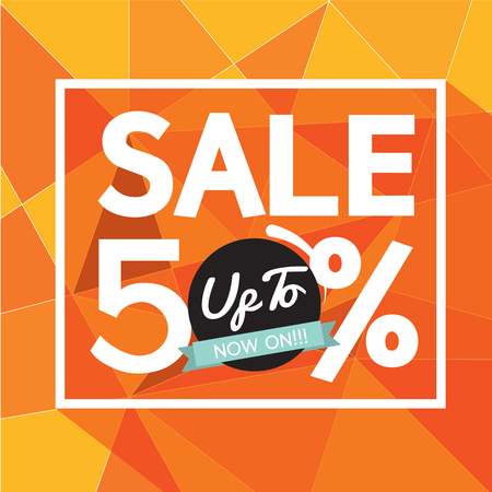 Sale Uo To 50 Percent Banner Vector Illustrationのイラスト素材