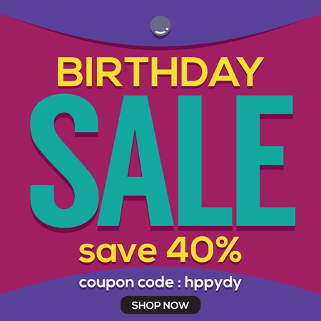Happy Birthday Sale Banner Vector Illustrationのイラスト素材