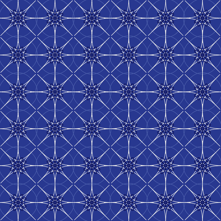Vintage Blue And White Background Vector Illustrationのイラスト素材