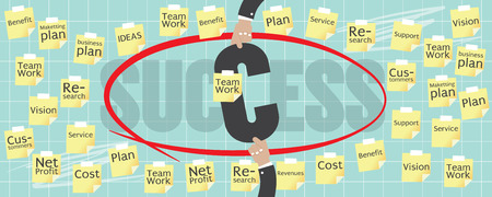 Business Success Concept Illustrationのイラスト素材