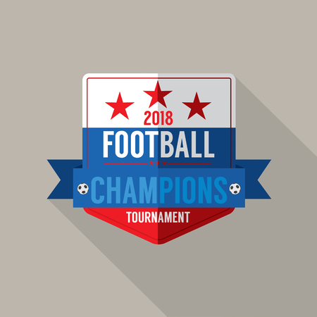 2018 Football Champions Badge Vector Illustrationのイラスト素材