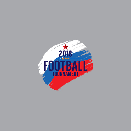 2018 Football Championship Symbol Vector Illustrationのイラスト素材