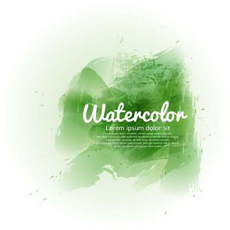 Green watercolor abstract.のイラスト素材