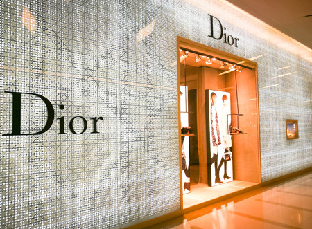 Bangkok, Thailand - July 18: Christian Dior Shop At Siam Paragon on July 18 , 2017. Dior Is Famous French Luxury Brand Existing Since 1946のeditorial素材