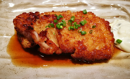 Crispy Fried Chicken With Tartar Sauce Japanese Food