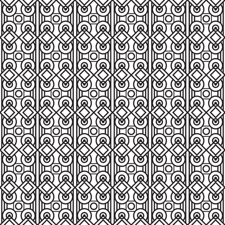 Stylish Black And White Geometric Graphic Pattern Vector Illustrationのイラスト素材