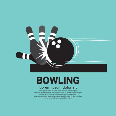 Steps Of Playing Bowling Symbol Vector Illustration.のイラスト素材