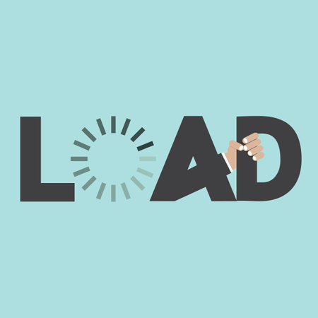 Load Typography Design Vector Illustration.のイラスト素材