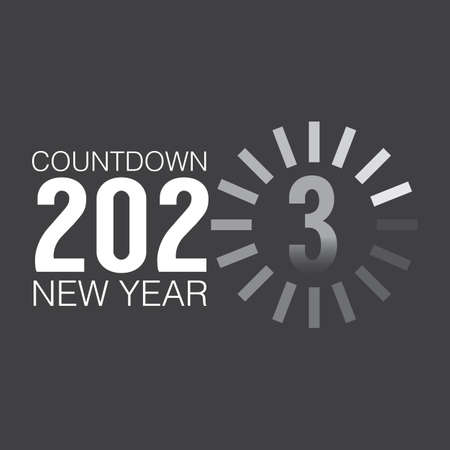 Loading Of 2023 Countdown Vector Illustration.のイラスト素材