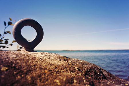 Calm summer by the oceanの写真素材