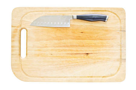Kitchen Knife on Cutting Board