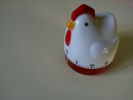 Chicken shaped kitchen timer