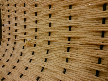 Woven wood lounge chairの素材