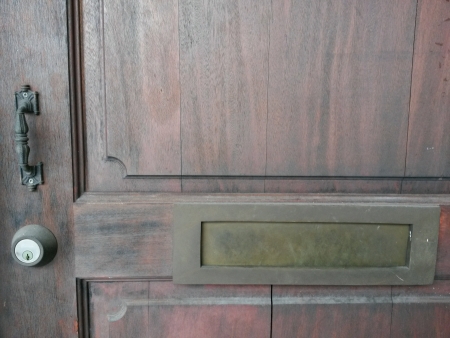 Wood door with handleの素材