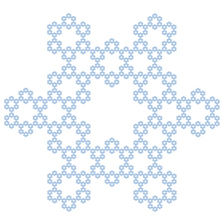 crystal snowflakeのイラスト素材