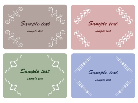 Set of business cardsのイラスト素材