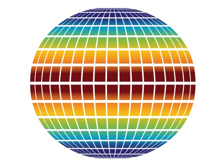 rainbow globeのイラスト素材