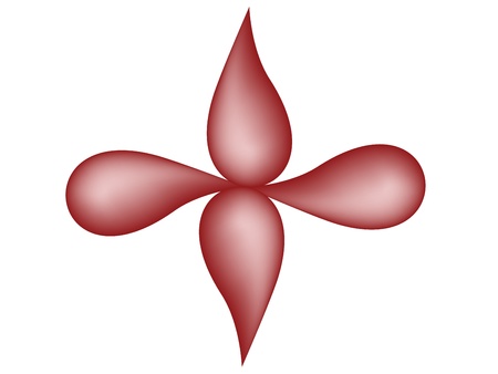 Red design elementのイラスト素材