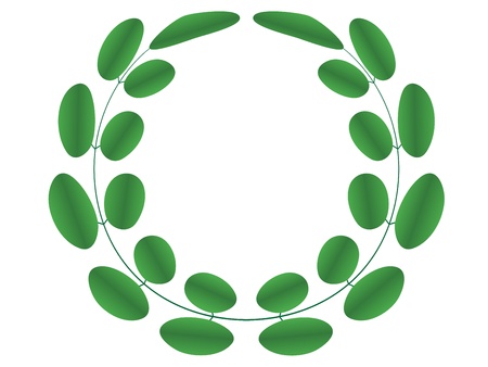 Acacia wreathのイラスト素材