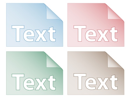 set of labelsのイラスト素材