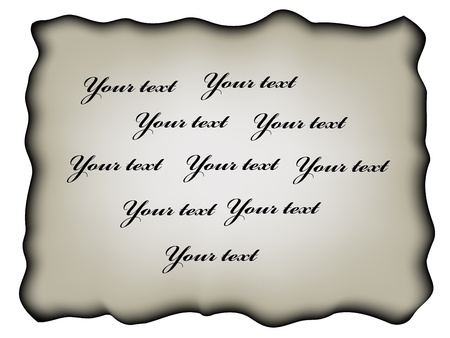 burnt paperのイラスト素材