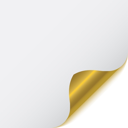 page corner with metallic backsのイラスト素材