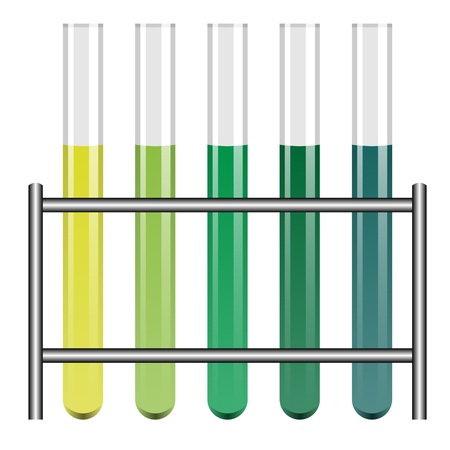 vector test tubes in holderのイラスト素材