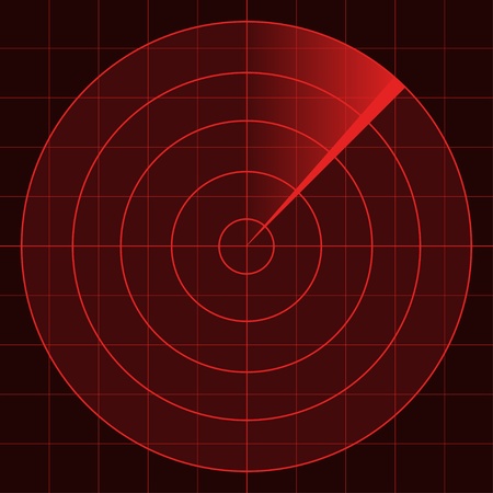 vector radar screenのイラスト素材