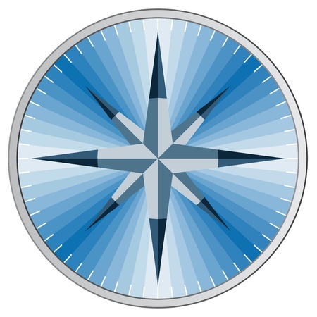 Vector blue compassのイラスト素材