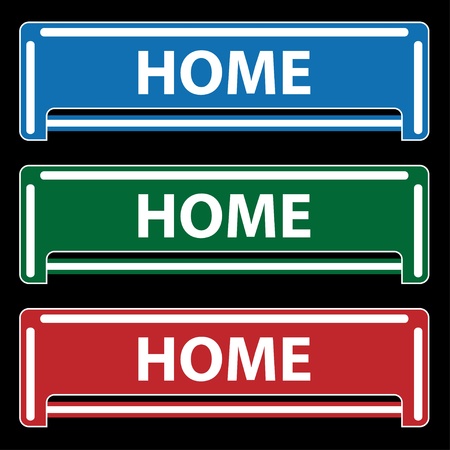 vector retro web buttonsのイラスト素材