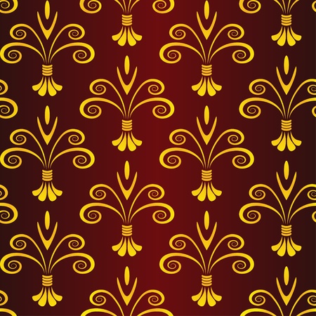 vector floral seamless patternのイラスト素材