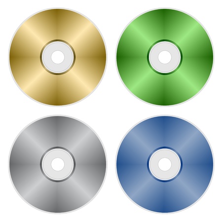 vector compact discsのイラスト素材