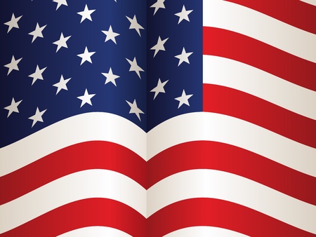 vector USA flagのイラスト素材