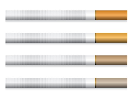 vector cigarettes - orange filterのイラスト素材