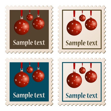 vector postage stampsのイラスト素材
