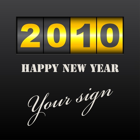 vector new year counterのイラスト素材